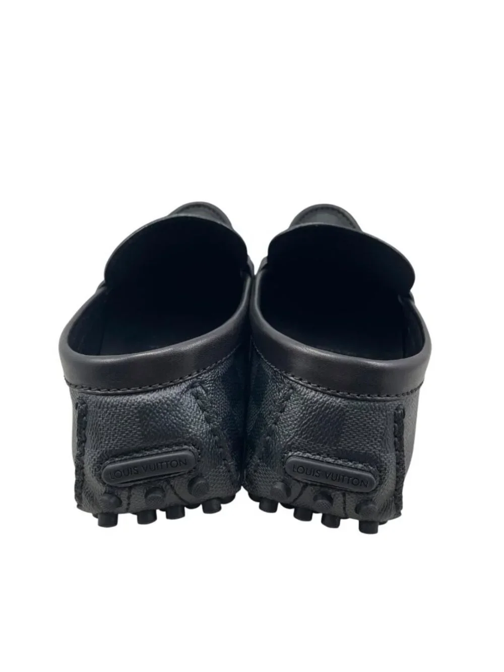 Louis Vuitton Loafers Hockenheim Line 9 Damier Leather Black